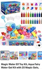 Kiditos Magic Water Elf Toy Kit, Aqua Fairy Water Gel Kit-20 Magic Gesland10