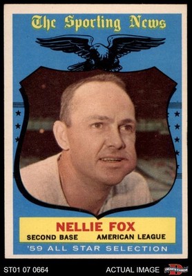 1959 Topps #556 Nellie Fox All-Star White Sox HOF MVPw 4 - VG/EX