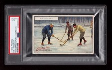 PSA 3 PALMIN ICE HOCKEY 1910 Victorian Trade Card
