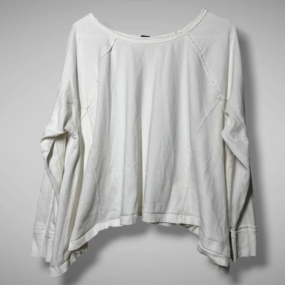 Free People We The Free 衬衫女式超大原缝波西米亚上衣,尺寸 S — 第 3/4 张图片