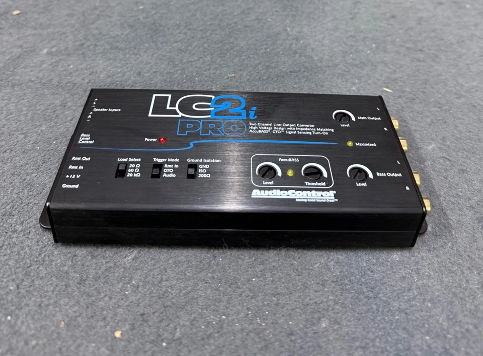 AudioControl LC2i PRO - 2 Channel Car Line Output Convertor + AccuBass - Image 2 of 4