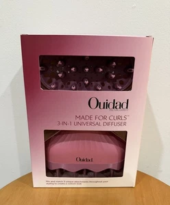 NEW Ouidad fait pour les curls 3-in-1 Diffuseur universel couleur rose/rose