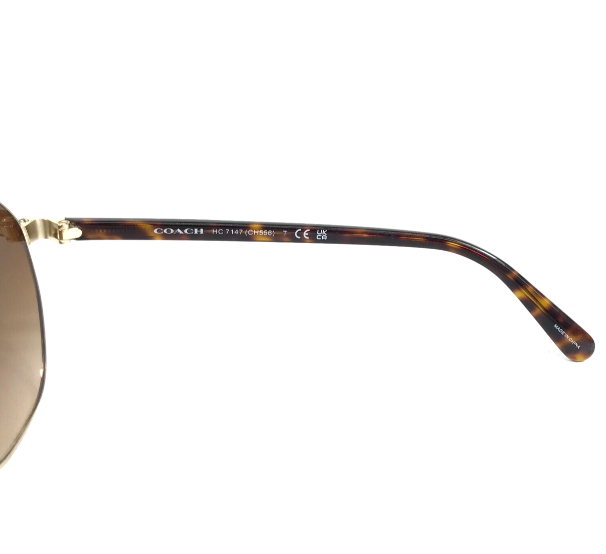 Coach Sunglasses HC7147 CH556 900574 Shiny Light Gold with Coach Sunglasses HC7147 CH556 900574 Shiny Light Gold with