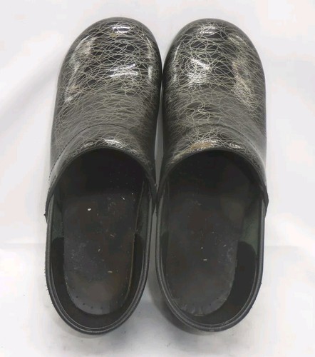 DANSKO Women's SZ EU 41, US 10.5 - 11 BLACK SWIRL Professional Stapled Clogs - Picture 9 of 12