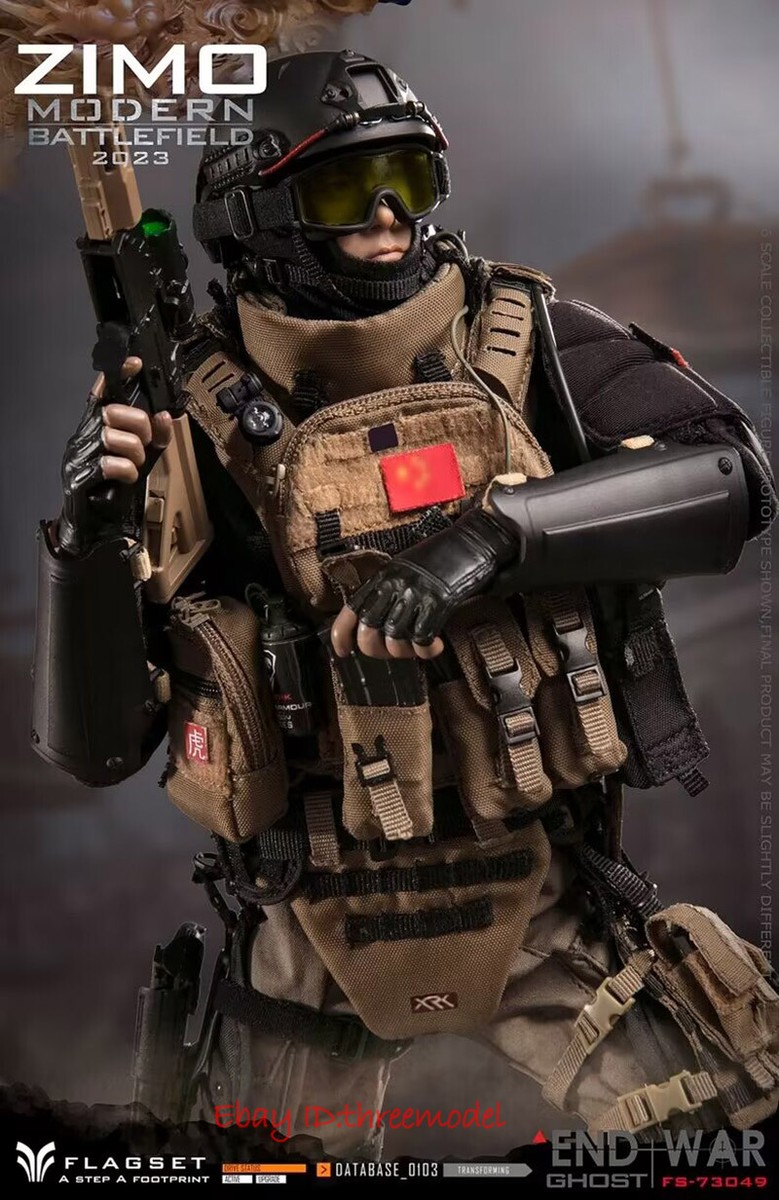 ミリタリー 1/6Modern Battlrfield End War Ghost Zimo FLAGSET FS-73049 1/6 Modern Battlefield End War Ghost Zimo Action