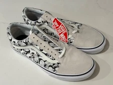 VANS OLD SKOOL BUTTERFLY TRUE WHITE BLACK MEN'S SIZE 10 SHOES  NWT-NEW NO BOX