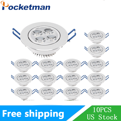 10PC Spotlight Downlight LED Recessed Ceiling Panel Light Lamp 85V-265V US Stock - Picture 2 of 10