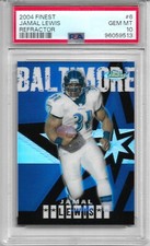 2004 FINEST REFRACTOR #6 JAMAL LEWIS PSA 10 GEM MINT /199 POP 1 RAVENS