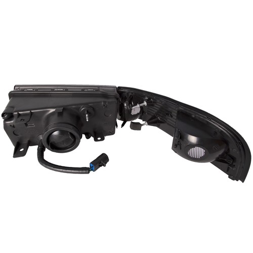 For 03-04 Grand Marquis/Marauder Headlights With Side Marker Lights Black Kit - Bild 2 von 5