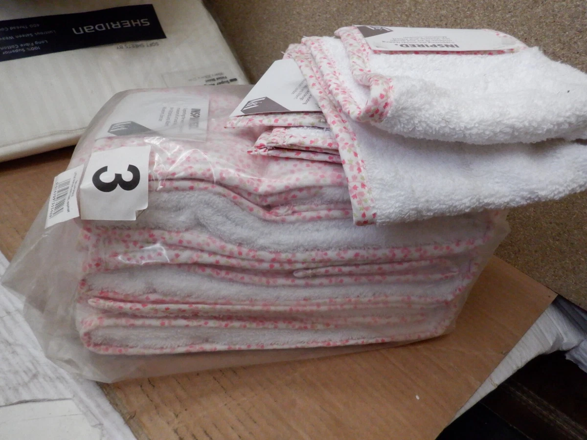 V A Little Thurloe 3 Hand Towels 2 Face Cloths Dust marks