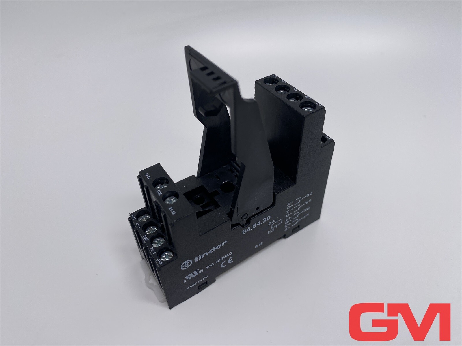 Finder Relay Socket 94.84.30 For 55 Series Black 10A 300VAC