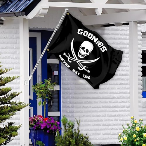 Goonies Never Say Die Flag Pirate Flags 3x5 Ft Outdoor Funny American Pirates... - Picture 2 of 7