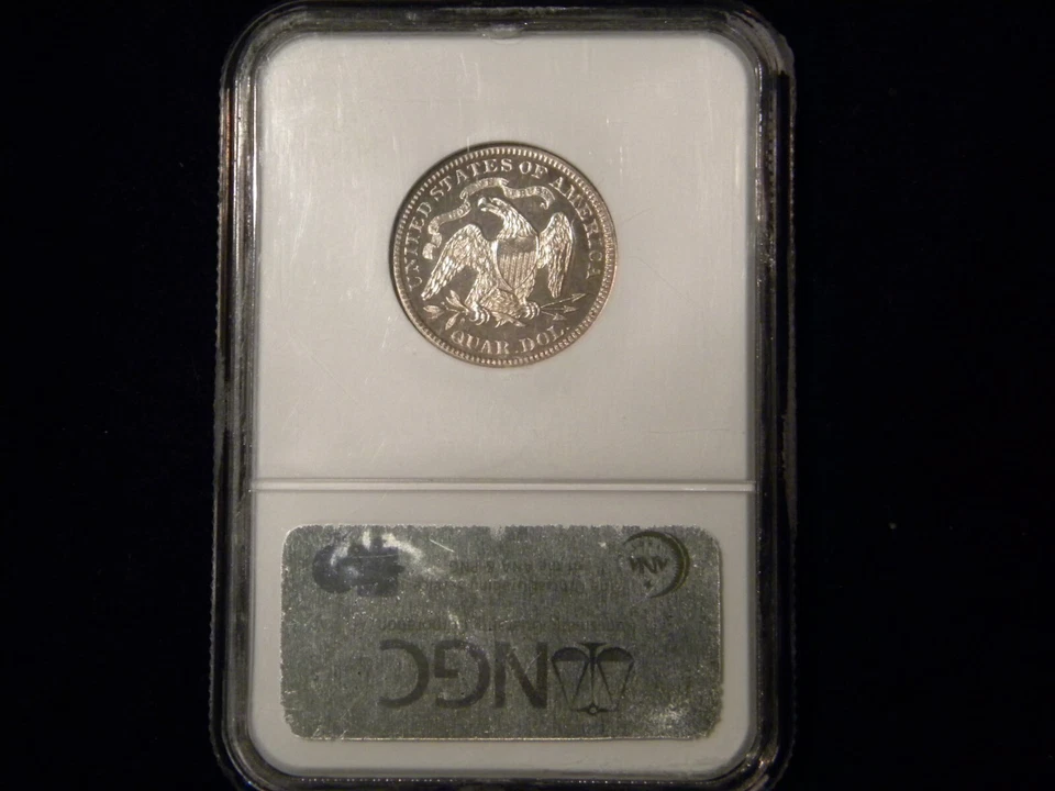 1877 Seated Liberty Silver Quarter PF64 NGC - Image 2 of 4