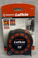 NEW Crescent Lufkin L1135-02 Shockforce Dual Sided Tape Measure 1 3/16 X 35'