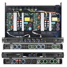 AMG650 4 Channel 6400W Peak Digital Power Amplifier 4WD Drive PreAmp Speaker