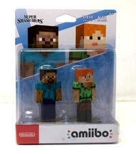 Steve & Alex Amiibo Super Smash Bros Nintendo Brand New & Factory Sealed!