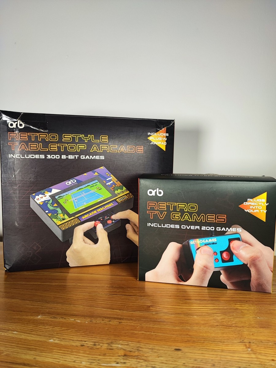 Bundle of ORB Gaming UK Retro Style Tabletop Arcade and TV Games  Consoles