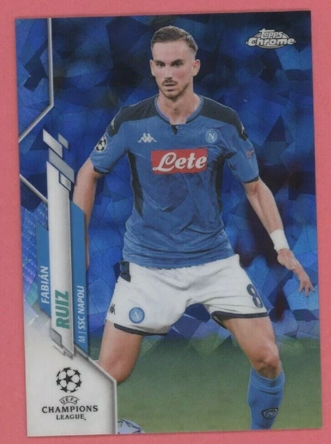 Fabian Ruiz 2020 Topps Chrome UEFA Sapphire Edition REFRACTOR #41 NAPOLI/SPAIN