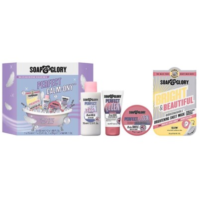 Soap Glory Piece Beauty Set CALMONY Body Milk Soufflé