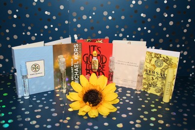 Lot of 5 Women's Perfume Samples: 24K Brilliant Gold, Villain, Liquid Cashmere