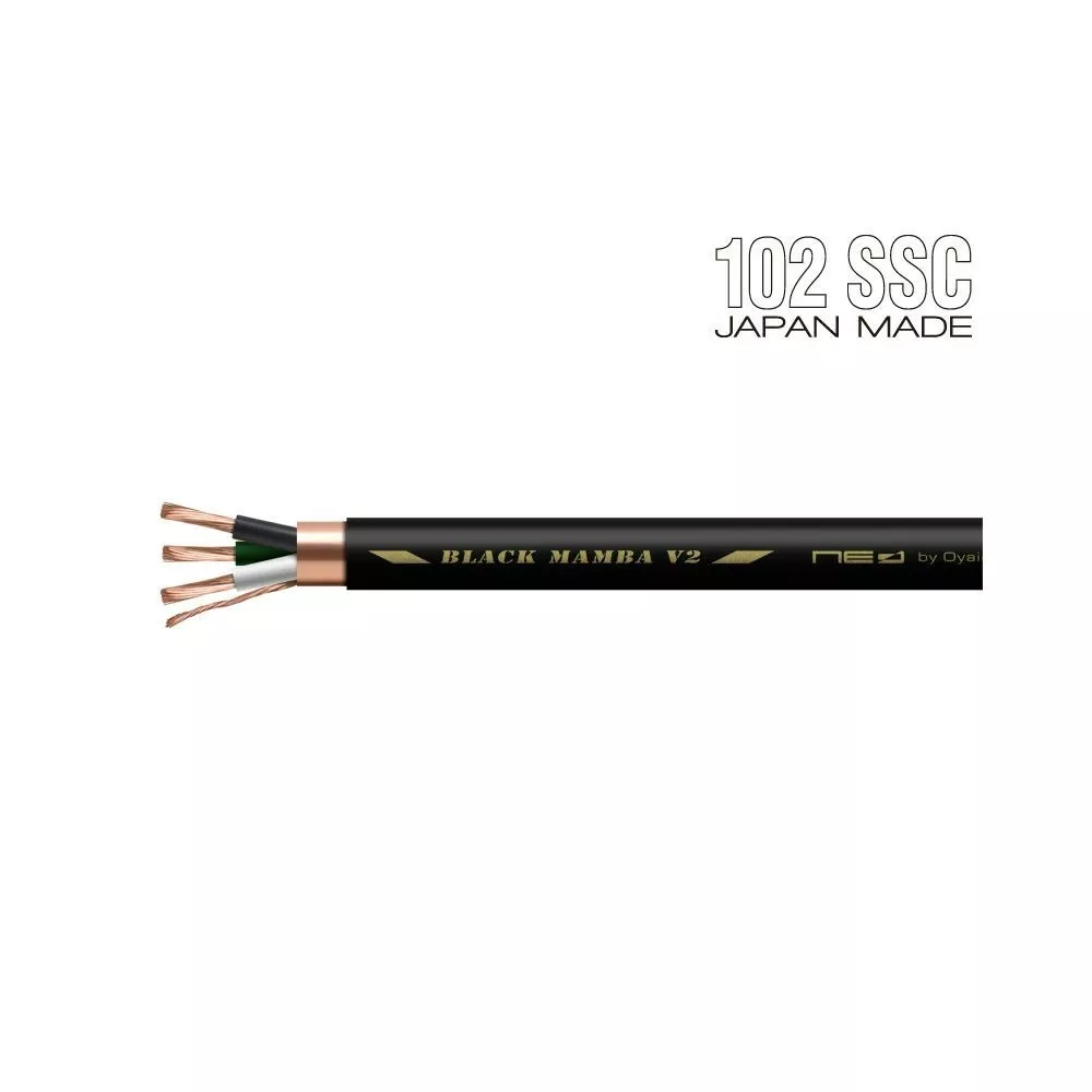 OYAIDE BLACK MAMBA V2 Audio Power Cable 1.0m Units New