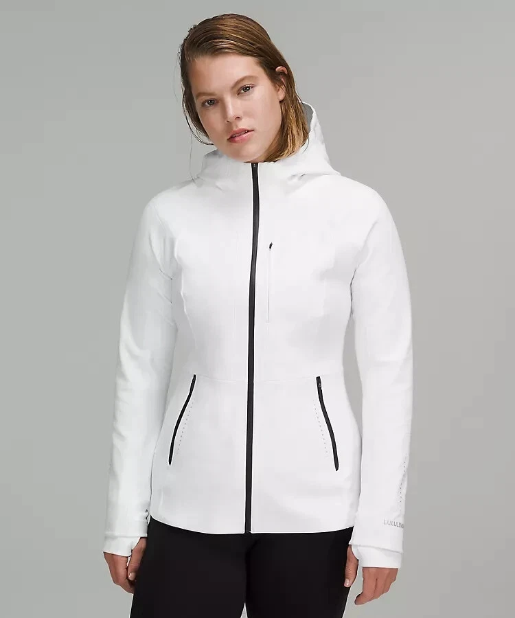 New Lululemon Cross Chill Jacket RepelShell color White size 10 -LW4BOHS WHT