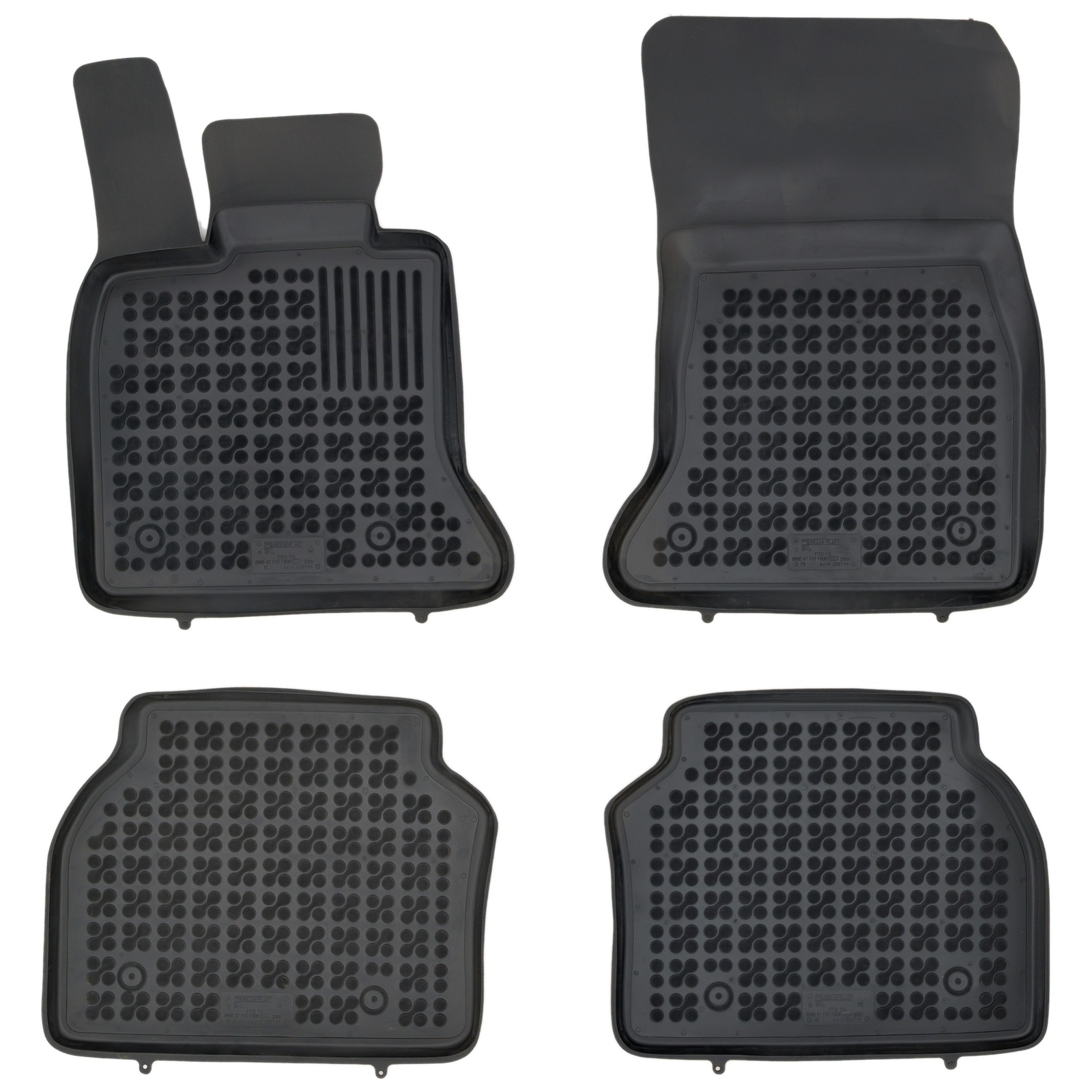 Tapis de sol en caoutchouc Rezaw-Plast noir pour BMW Serie 5 GT F07 2009-2017