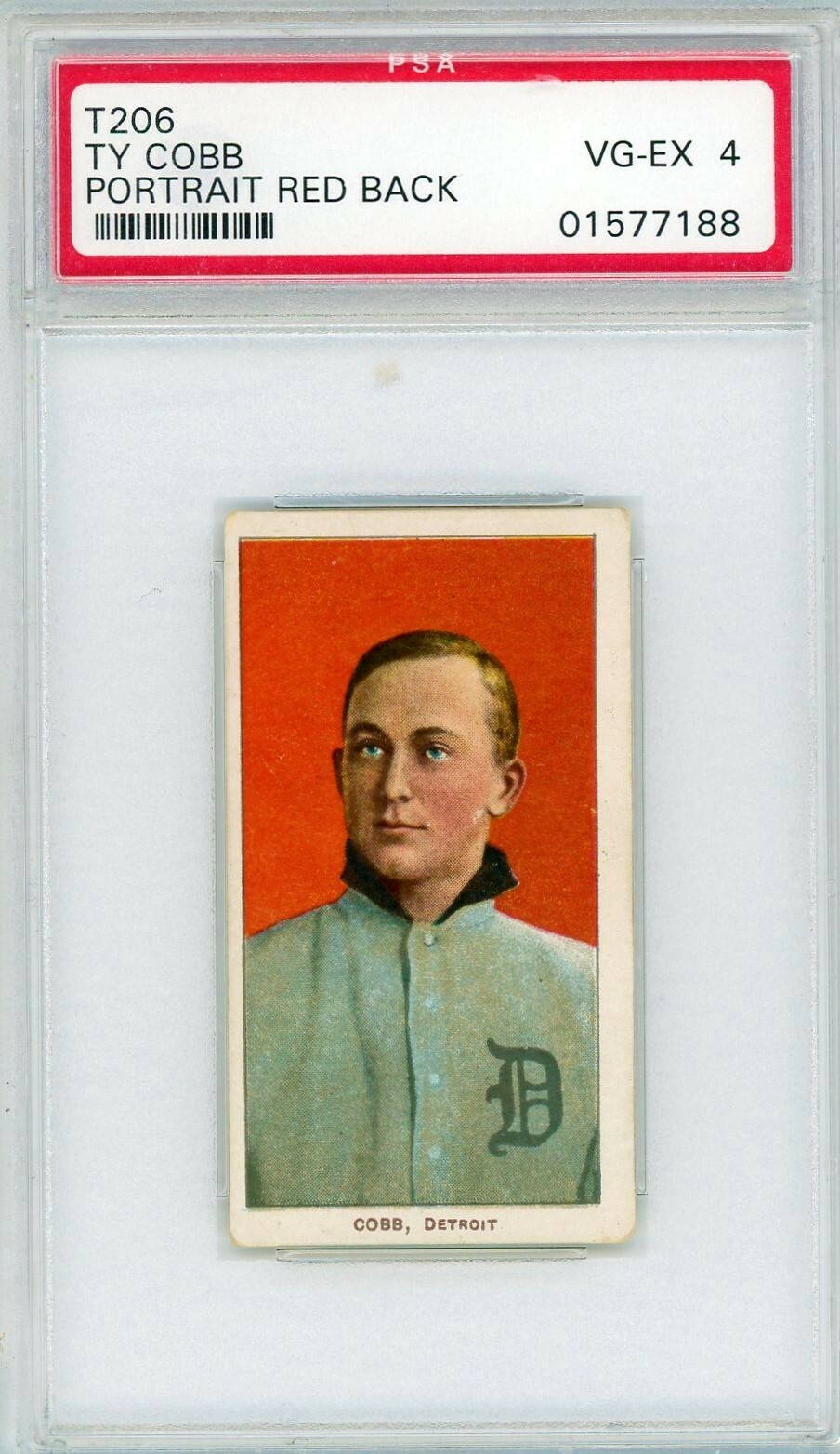 1909 T206 Sweet Caporal 350 Ty Cobb Red Portrait PSA 4 P1308