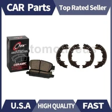 Front Rear Disc Brake Pad Set Drum Brake Shoe 2X C-Tek For F-350 1999-2009