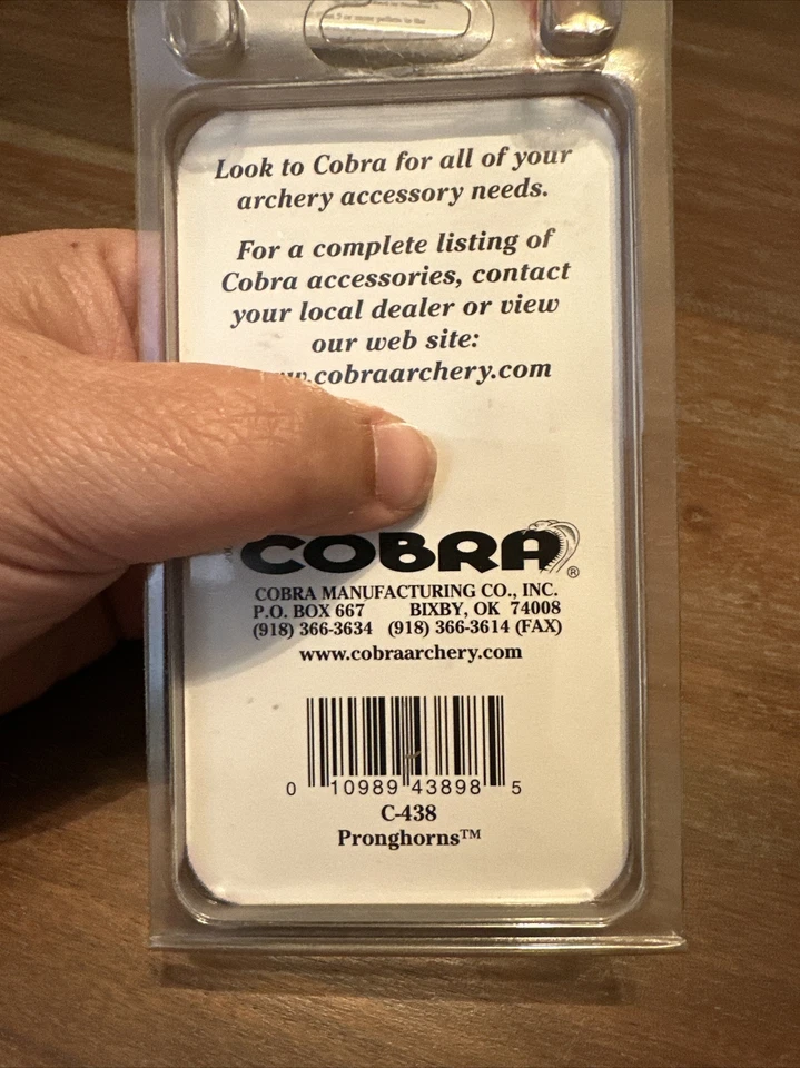 Cobra Pronghorns C438 2 in package Brand New - Image 2 of 2