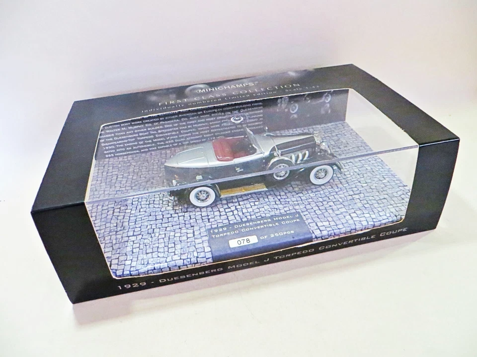 MINICHAMPS 'DUESENBERG MODEL J TORPEDO CONVERTIBLE COUPE' 1:43 Ltd. MIB/BOXED - Image 4 of 4