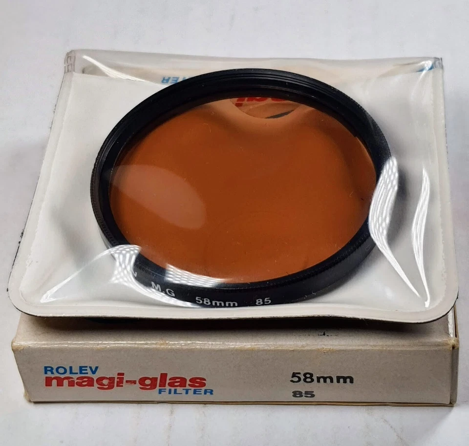 58mm 85A 85-A 85 A Color Conversion German magi Glass Lens Filter 58 mm E58 USA - Image 2 of 4