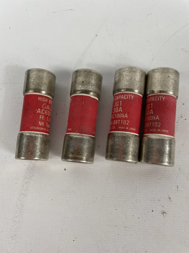 LOT OF 4 CELLO - LITE HIGH BREAKING CAPACITY FUSE, JG1, 30A, 600V, JG1-30A - Image 4 of 4