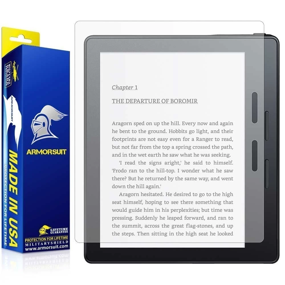Protecteur écran ArmorSuit Pour Kindle Voyage 2015 + Peau Carbone Blanche - Mat