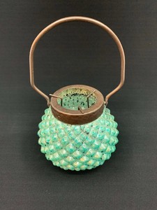 Pottery Barn Mercury Glass Turquoise Aqua Candle Lantern Ebay