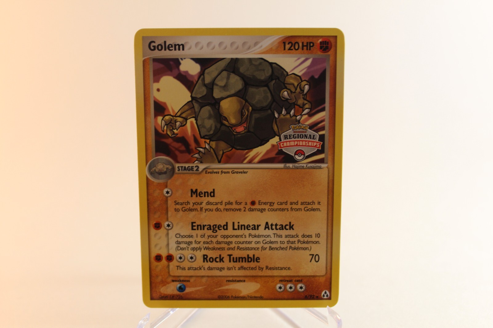 GOLEM 6/92 EX Legend Maker REGIONAL CHAMPIONSHIPS PROMO NM