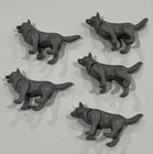 Vintage Playmobil Wolf Wolves Grey Lot Accessories Castle Knights