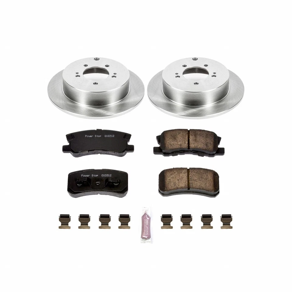 Power Stop Brake Kit For Mitsubishi Lancer 2009-2015 Rear - Autospecialty - Image 2 of 4