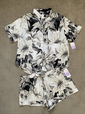 Womens Stars Above Size XXL Two Piece Shirt Sleeve  Shorts Pajama Set NWT