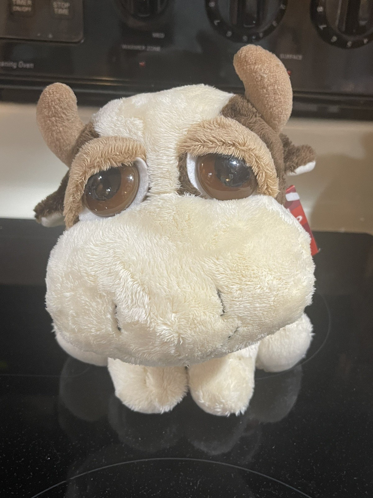 Russ Berrie Co. "Marlow" Brown Tan Cow Plush with Tag 7" Vin