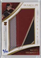 2015 Panini Immaculate Immaculate Jumbo Prime 9/10 Archie Bradley #33 k8v