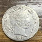 1903 BARBER DIME - Actual Coin Good Readable Date & Mint