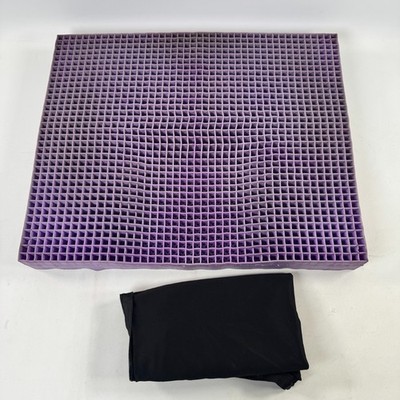 Purple Ultimate Seat Cushion, Pressure Reducing Grid Design, 18x22x3 - READ