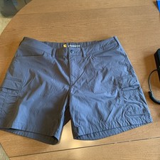 Carhartt Women  s Straight Fit Shorts Force Madden Cargo Size 18 Charcoal Gray
