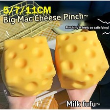 5/7/11Cm Giant Cheese Squeeze Toy Extra Large Size Cheese Squishy Fidget Toys Sl