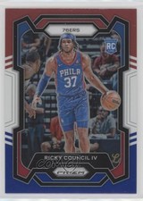 2023-24 Panini Prizm Red White & Blue Prizm Ricky Council IV #294 19fe