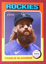 2024 Topps Heritage #167 Charlie Blackmon Colorado Rockies