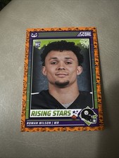 Roman Wilson 2024 Score Halloween Rising Stars Orange Pumpkin #43 Steelers RC