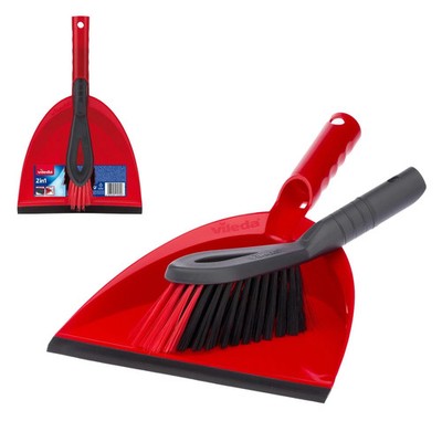 Vileda Kehrschaufel & Pinsel Set - 2in1 Pinsel und Pfannenset mit robusten Borsten UK