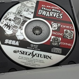 Vhtf In Good Working Order Sega Saturn Three Dirty Dwarves Segasaturn Ss Retro J